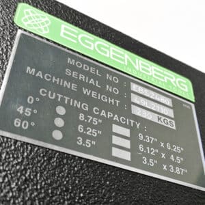 Eggenberg EBS2480 Metallbandsäge Limitierte Sonderedition in Schwarz 225mm 400V | BUNDEL 1 – Bild 17
