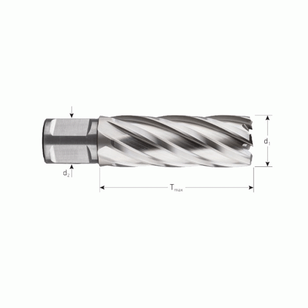 Eggenberg HSS-Kernbohrer Weldon 19 – 12×55 mm