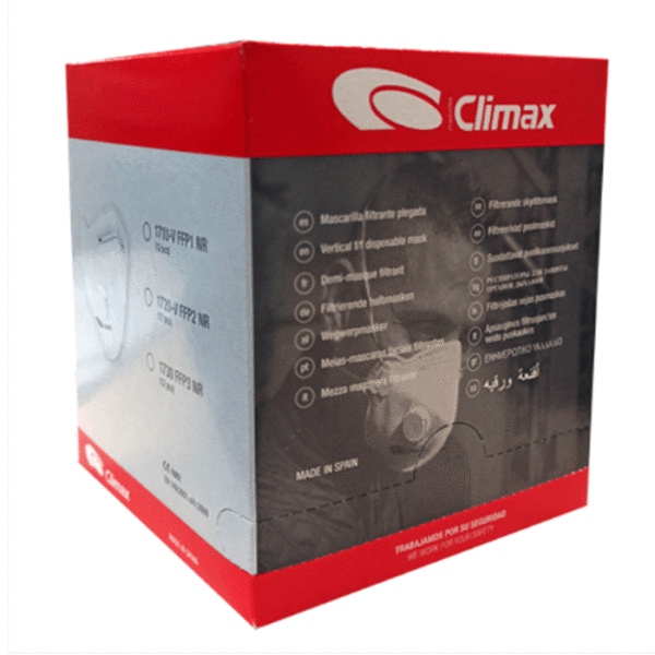 Climax 1730-C FFP3 NR D Staubmaske – 12 Stück