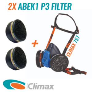 Climax 757 Halbmaske mit ABEK1P3 Filtern