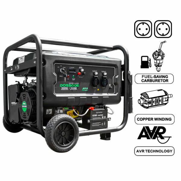 D'Orly Benzin-Aggregat DO5500E 5.5kW 420cc - 2x230V & 1x12V - RATO-Motor