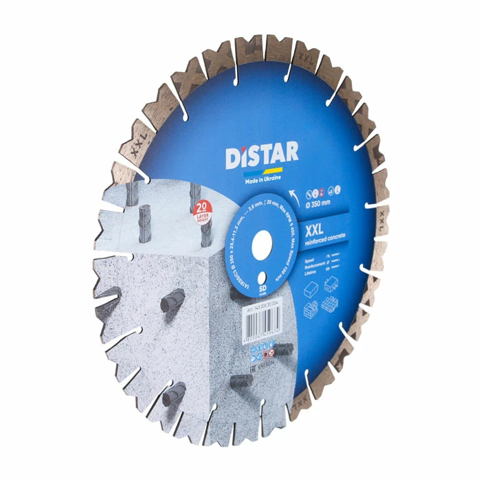 DiStar 1A1RSS Diamanttrennscheibe Nass XXL 350mm 25.4mm – Höchste Segmente im Markt