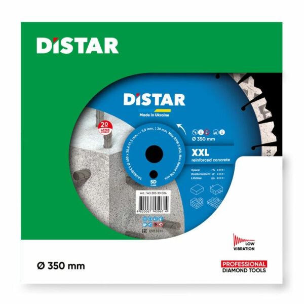 DiStar 1A1RSS Diamanttrennscheibe Nass XXL 350mm 25.4mm - Höchste Segmente im Markt