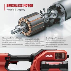 DCK 58V Akku Kombimotor Set - Freischneider & Teleskop-Heckenschere mit 1x5.0Ah Akku | KDPH581+KDST151+KDHT211 – Bild 9