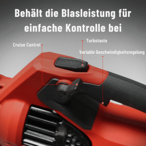 DCK Tools KDLB58211FDK Akku Laubbläser 58V mit 1x 5.0Ah Akku - 770CFM - 1.5 Gen – Bild 6
