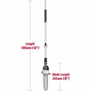 DCK 58V Akku Kombimotor Set - Hochentaster & Teleskop-Heckenschere mit 1x5.0Ah Akku | KDPH581+KDST211+KDCS101 – Bild 6