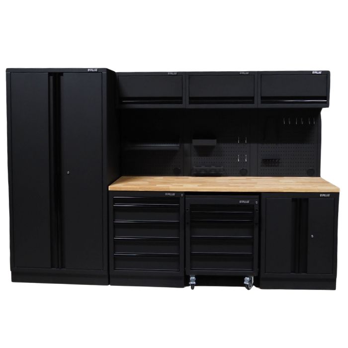 Pillar werkplaatsinrichting modulair 61 cm diep hardhouten werkblad (2)