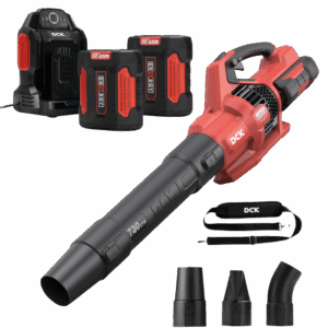 DCK Tools 58V Laubpflege-Set – Akku-Laubbläser mit zusätzlichem 5.0Ah Akku