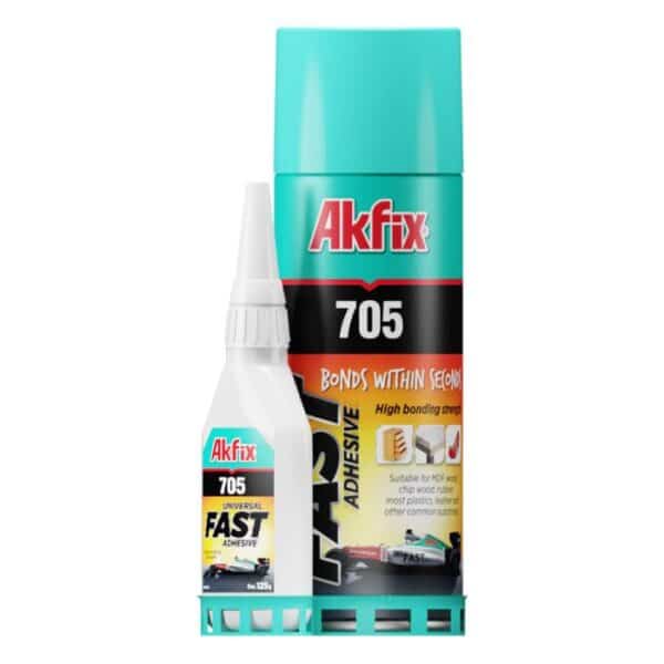 AKFIX 705 Sekundenkleber & Aktivator - 400ml + 100g