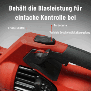 DCK Tools 58V Gartenpflege Gesamtpaket – Kombimotor + Rasenmäher + Laubbläser + Rasenkantenschneider + zusätzlicher 5.0Ah Akku – Bild 11